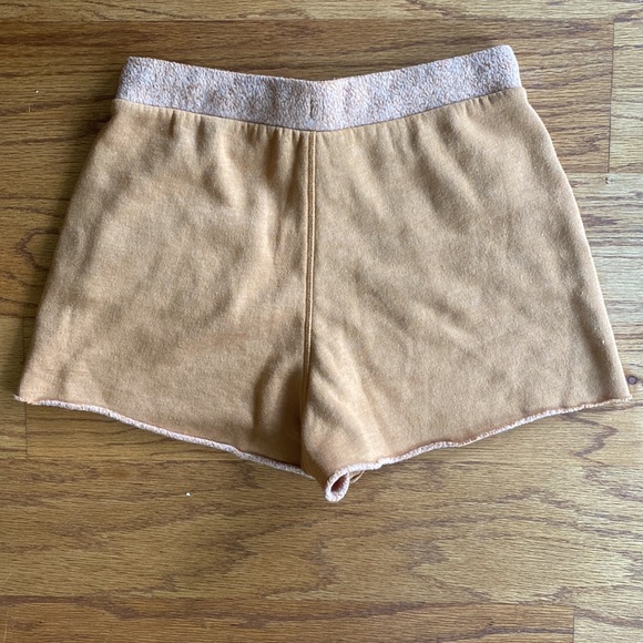 Free People Kelly Cognac Lounge Sweat Shorts. NWOT. Size XS - Picture 7 of 9